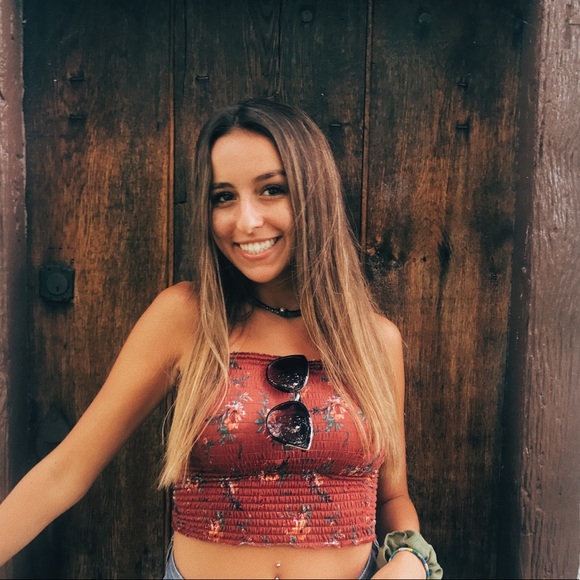 Floral Tube Top - Picture 1 of 2